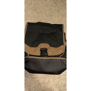 Nice Kensington Black & Leather Backpack lots of storage